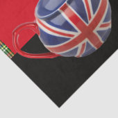 "静保かな子猫オン",赤いタータンチェック,猫茶パーティー 薄葉紙 (詳細)