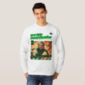 静保かな宇宙女子レトロ漫画ブック長袖 Tシャツ (正面フル)