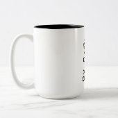 静保かな引用文コーヒーメッセージコーヒーマグ ツートーンマグカップ (左)