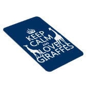 静保かな愛のキリン – すべての色 マグネット (右側)