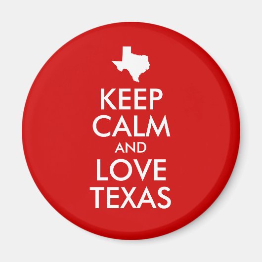 静保かな愛テキサス州レッド マグネット (正面)