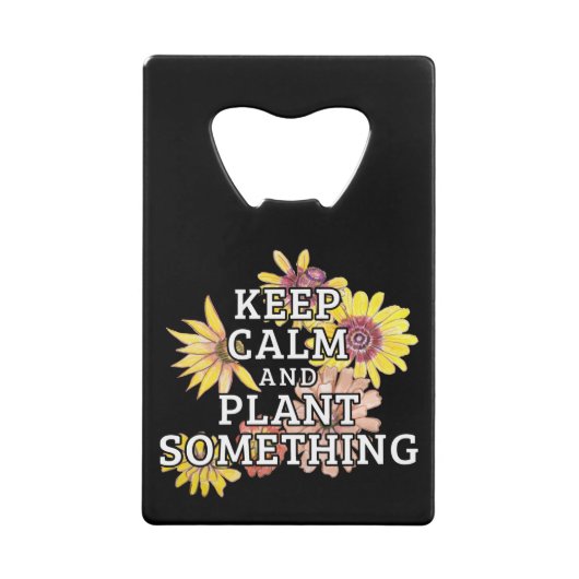 静保かな植え付け – 庭師 クレジットカード栓抜き (正面)