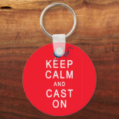 静保かな編み物Tシャツまたはギフトにキャスト キーホルダー (正面)
