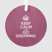 静保かな行くショッピング、ピンクレザー、クラウン オーナメント (裏面)