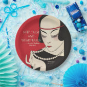 静保かな衣服パールデコシャワー紙プレート ペーパープレート (パーティー)