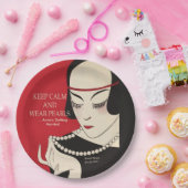 静保かな衣服パールデコシャワー紙プレート ペーパープレート (パーティー)