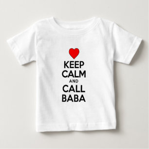 静保かな電話ババ ベビーTシャツ