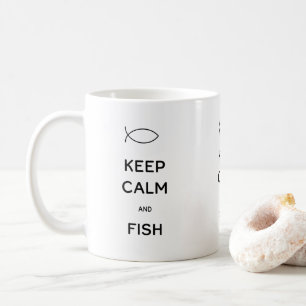 静保かな魚のコーヒーマグ コーヒーマグカップ