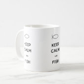 静保かな魚のコーヒーマグ コーヒーマグカップ (正面左)