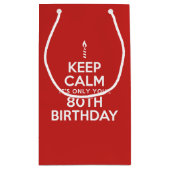 静保かな80誕生日 スモールペーパーバッグ (裏面)