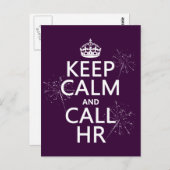 静保かなHR(任意の色) ポストカード (正面/裏面)