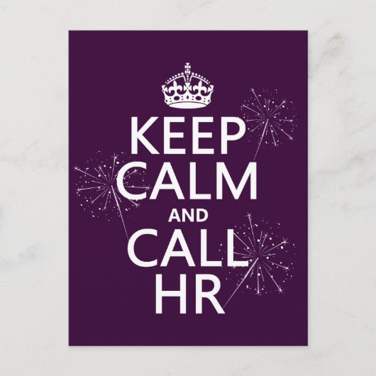 静保かなHR(任意の色) ポストカード (正面)