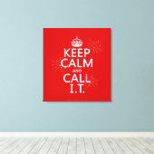 静保かなIT（任意の色） キャンバスプリント (インサイチュ (ウッドフロア))