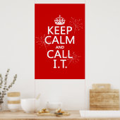 静保かなIT(任意の色) ポスター (キッチン)