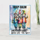 静保かなJingleすべての方法クリスマスの挨拶 カード (正面)