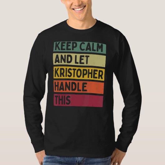 静保かなKristopherはこのレトロクを処理 Tシャツ (正面)