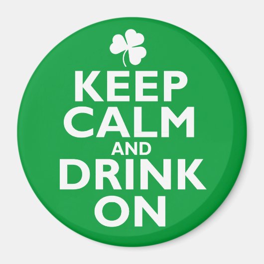 静保かなSt patricks dayユーモア マグネット (正面)