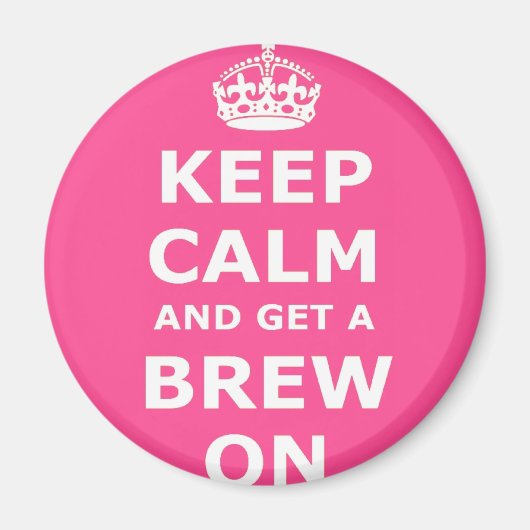 静保かにしてビールを飲む マグネット (正面)