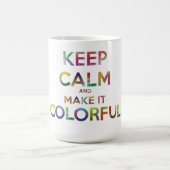 静保かにカラフルする コーヒーマグカップ (中央)