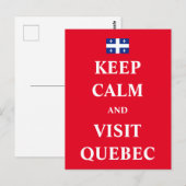 静保かにケベックを訪れる ポストカード (正面/裏面)