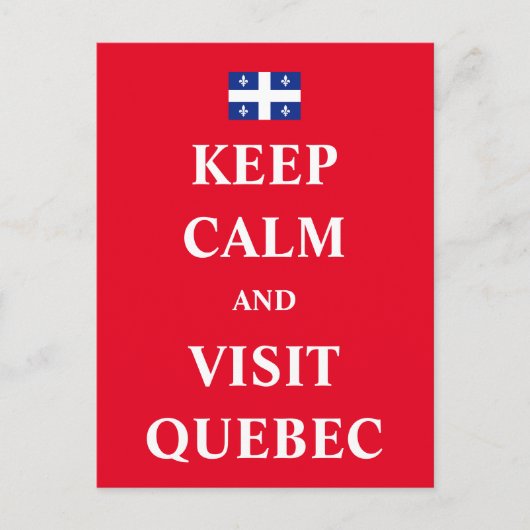 静保かにケベックを訪れる ポストカード (正面)