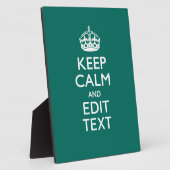 静保かにテキストをティール(緑がかった色)する フォトプラーク (側面)