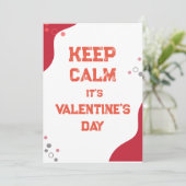 静保かにバレンタインデーのカード シーズンカード (スタンド正面)