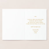 静保かにパパを呼べ！父の日 箔カード (内部)