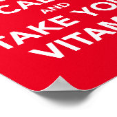 静保かにビタミンのポスターを取る ポスター (角)