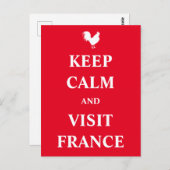 静保かにフランスを訪れる ポストカード (正面/裏面)