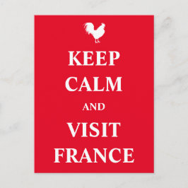 静保かにフランスを訪れる ポストカード