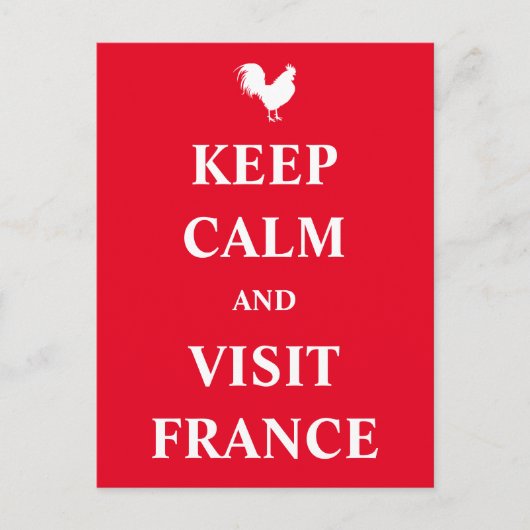 静保かにフランスを訪れる ポストカード (正面)