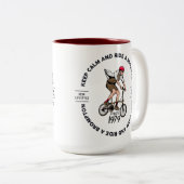 静保かにブルートン・マグカップに乗る ツートーンマグカップ (正面右)