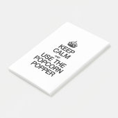 静保かにポップコーンポッパーを使う ポストイット (アングル)