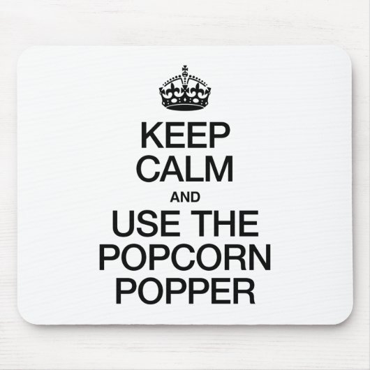 静保かにポップコーンポッパーを使う マウスパッド (正面)