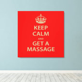 静保かにマッサージを キャンバスプリント (インサイチュ (ウッドフロア))