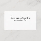 静保かにマッサージを 予約カード (裏面)