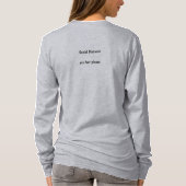 静保かにマルティーニを飲むおもしろい Tシャツ (裏面)