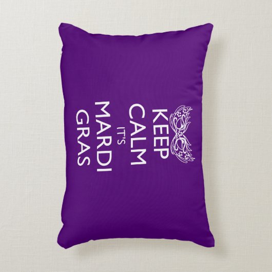 静保かにマルディグラスシーズン アクセントクッション (正面(垂直))