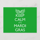 静保かにマルディグラスシーズン ポストカード (正面)