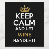 静保かにワインで対応 ワインラベル (シングルラベル)