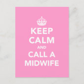 静保かに助産師に電話する ポストカード (正面)