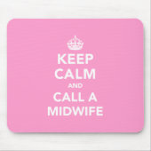 静保かに助産師に電話する マウスパッド (正面)