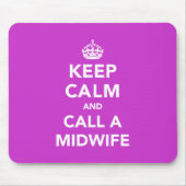 静保かに助産師に電話する マウスパッド (正面)