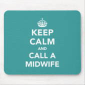 静保かに助産師に電話する マウスパッド (正面)