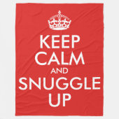 静保かに寄り添う フリースブランケット (正面)