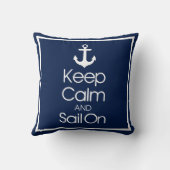 静保かに帆を張る クッション (裏面)