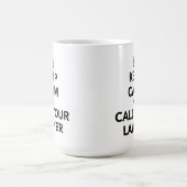 静保かに弁護士に電話する コーヒーマグカップ (中央)