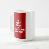 静保かに弁護士に電話する コーヒーマグカップ (正面左)