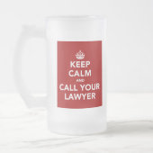 静保かに弁護士に電話する フロストグラスビールジョッキ (左)